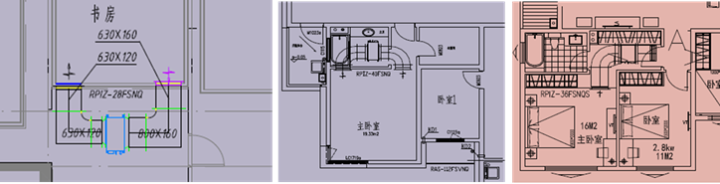 風(fēng)管機(jī)前后接風(fēng)管、設(shè)置風(fēng)管彎頭，噪音通過(guò)彎頭時(shí)折射、吸收，會(huì)有明顯的衰減